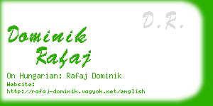 dominik rafaj business card